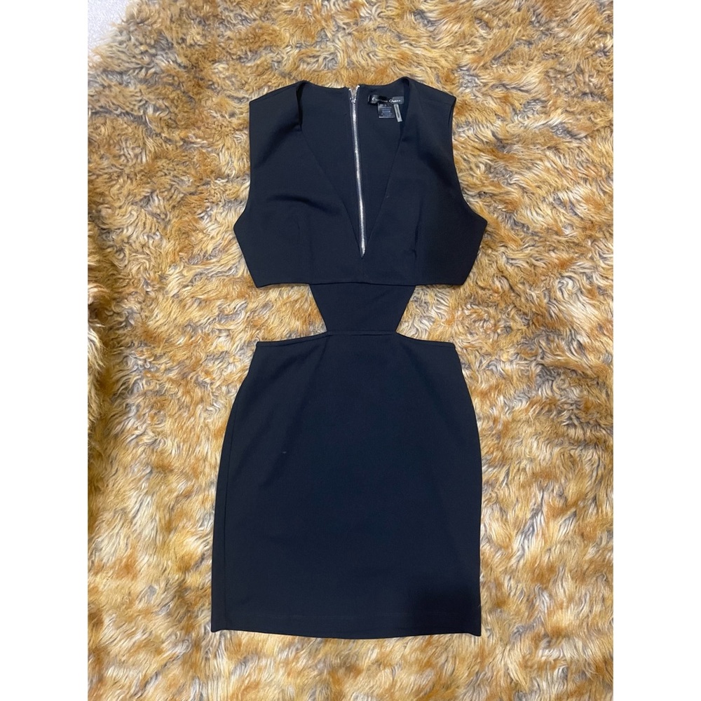 Mini black cut out dress - Caribbean Queen size S